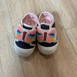 Wonder Nation Pink and Navy Butterfly Sneakers